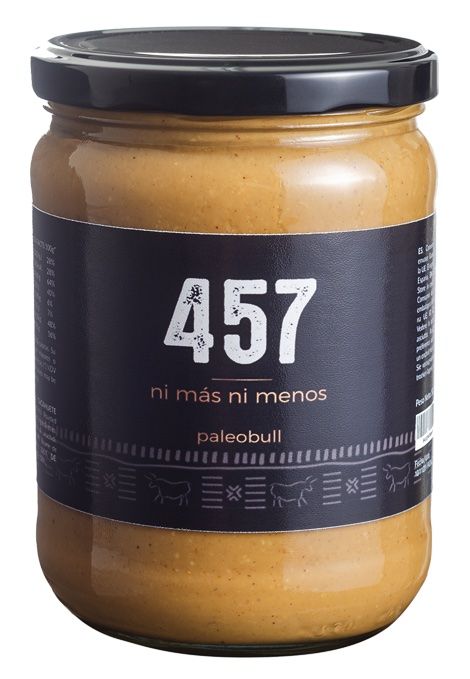 Crema de Cacahuete 100% Natural 457 · Paleobull · 500 gramos