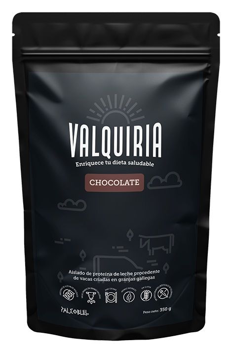 Valquiria: Aislado de Proteína de Leche - Sabor Chocolate · Paleobull · 350 gramos