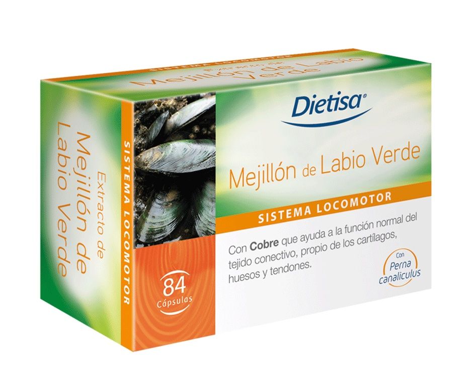 Mejillón de Labio Verde · Dietisa · 84 cápsulas