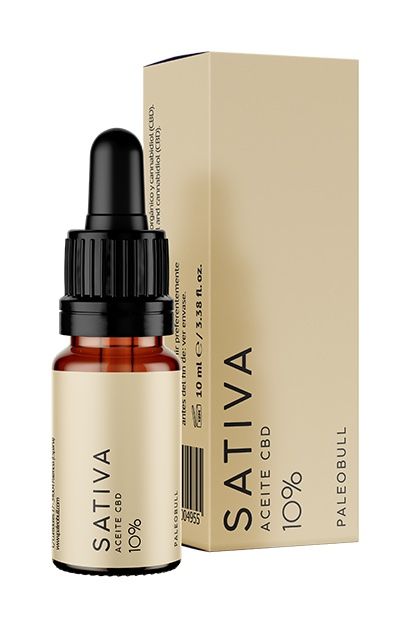 Sativa: Aceite CBD 10% · Paleobull · 10 ml