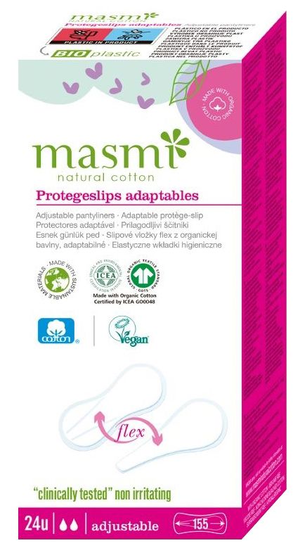 Protegeslips Adaptables Flex · Masmi · 24 unidades