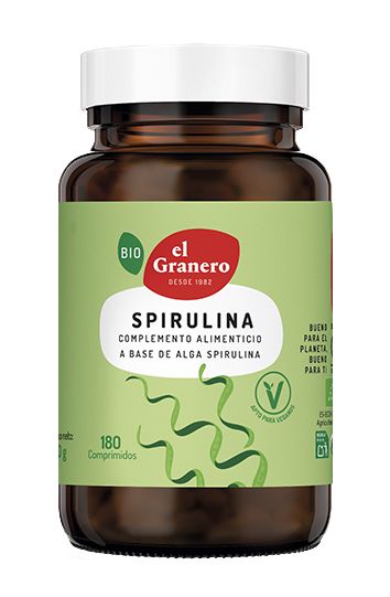 Spirulina BIO · El Granero Integral · 180 comprimidos