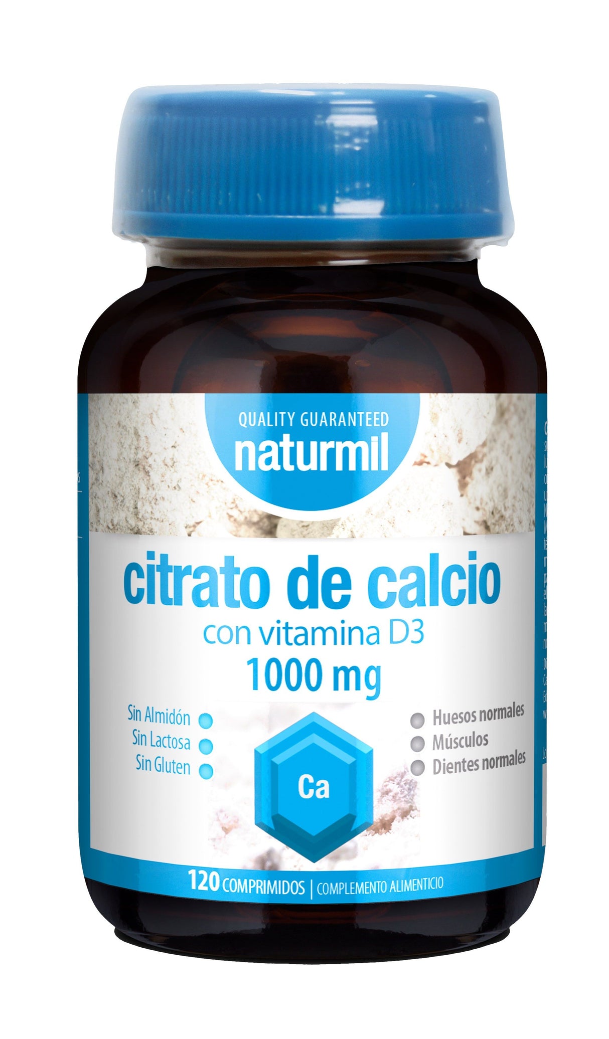 Citrato de Calcio con Vitamina D3 · Naturmil · 120 comprimidos