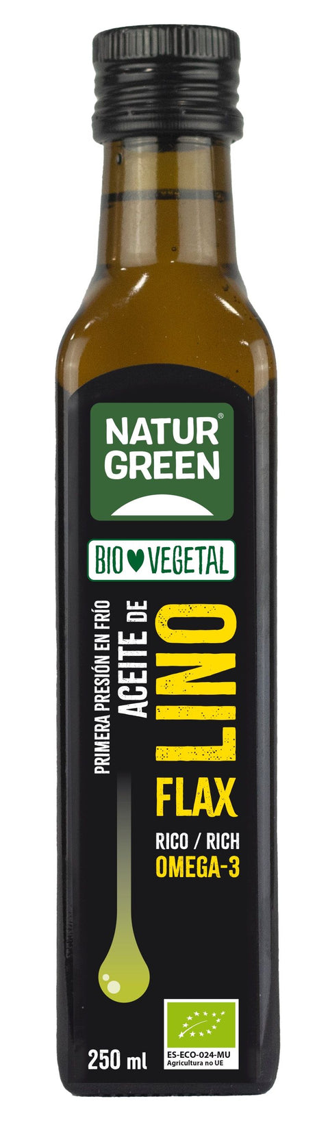 Aceite de Lino Bio · Naturgreen · 250 ml