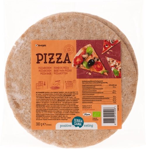 Bases para Pizza · Terrasana · 300 gramos