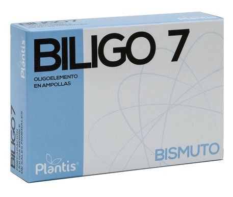 Biligo 7 - Bismuto · Plantis · 20 ampollas