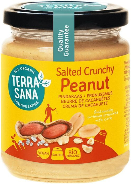 Crema de Cacahuete Crunchy con Sal del Himalaya · Terrasana · 250 gramos