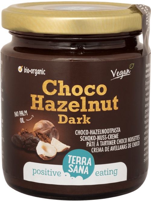 Crema de Cacao Negro y Avellanas · Terrasana · 250 gramos