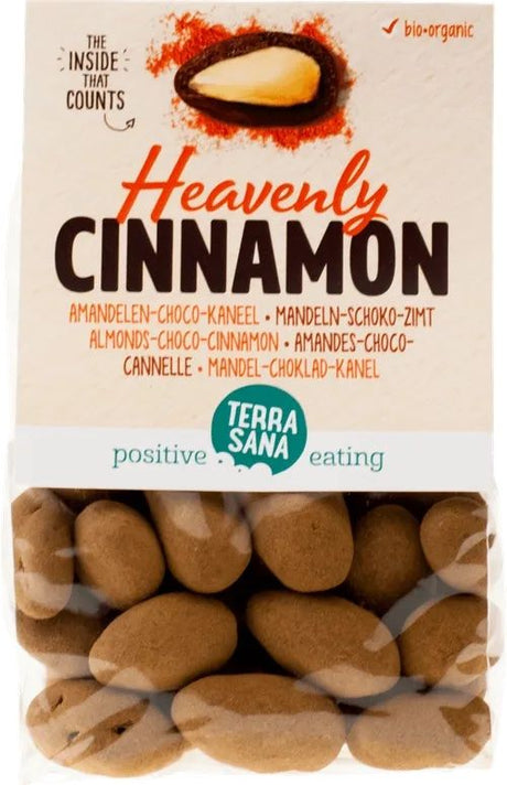 Heavenly Cinnamon - Almendras con Chocolate y Canela · Terrasana · 150 gramos