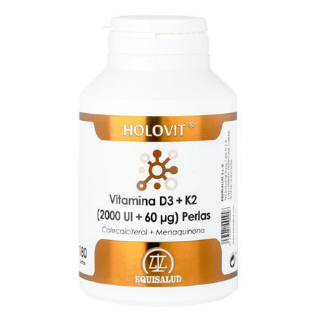 Holovit Vitamina D3 + K2  · Equisalud · 180 perlas