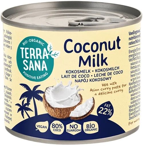 Leche de Coco 80% · Terrasana · 200 ml