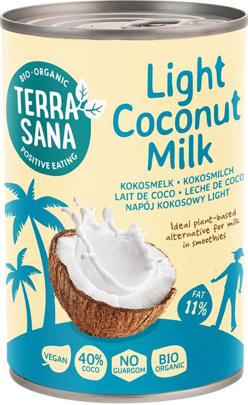 Leche de Coco Baja en Grasas · Terrasana · 400 ml