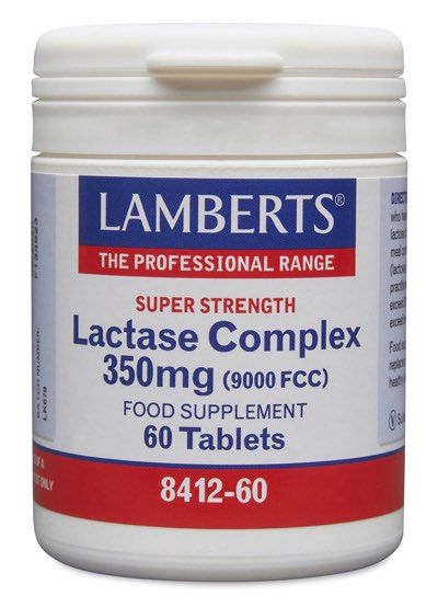 Complejo de Lactasa 350 mg · Lamberts · 60 comprimidos