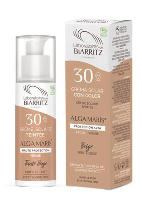 Crema Solar Facial Pigmentada SPF30 - Color Beige · Alga Maris · 50 ml