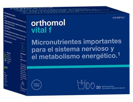 Vital F · Orthomol · 30 raciones (sobres + cápsulas + comprimidos)