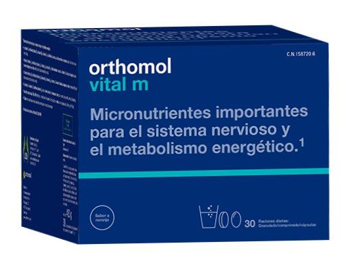 Vital M · Orthomol · 30 raciones (sobres + cápsulas + comprimidos)