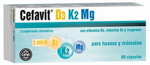 Cefavit D3+K2+Mg · Cobas · 60 cápsulas