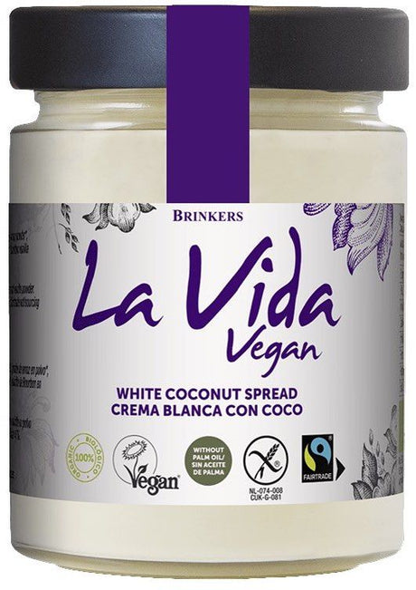 Crema Blanca con Coco · La Vida Vegan · 270 gramos