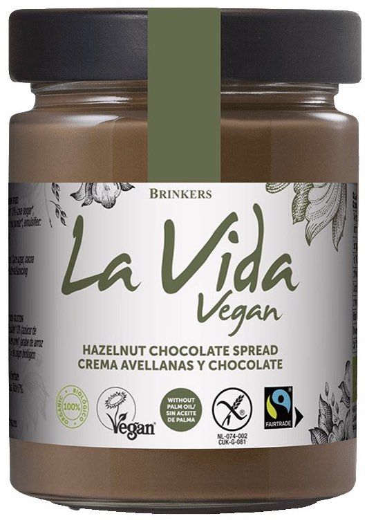 Crema de Avellanas y Chocolate · La Vida Vegan · 270 gramos