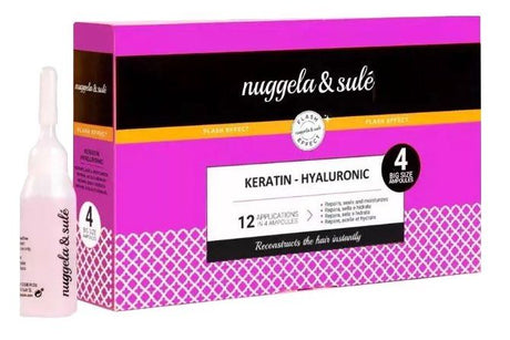 Pack Ampollas Keratina-Hialurónico · Nuggela & Sule · 4x10 ml