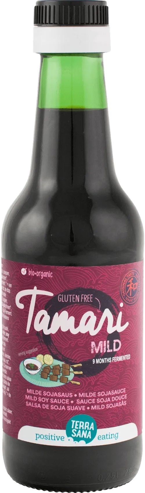 Tamari Mild: Salsa de Soja Sin Gluten · Terranana · 250 ml