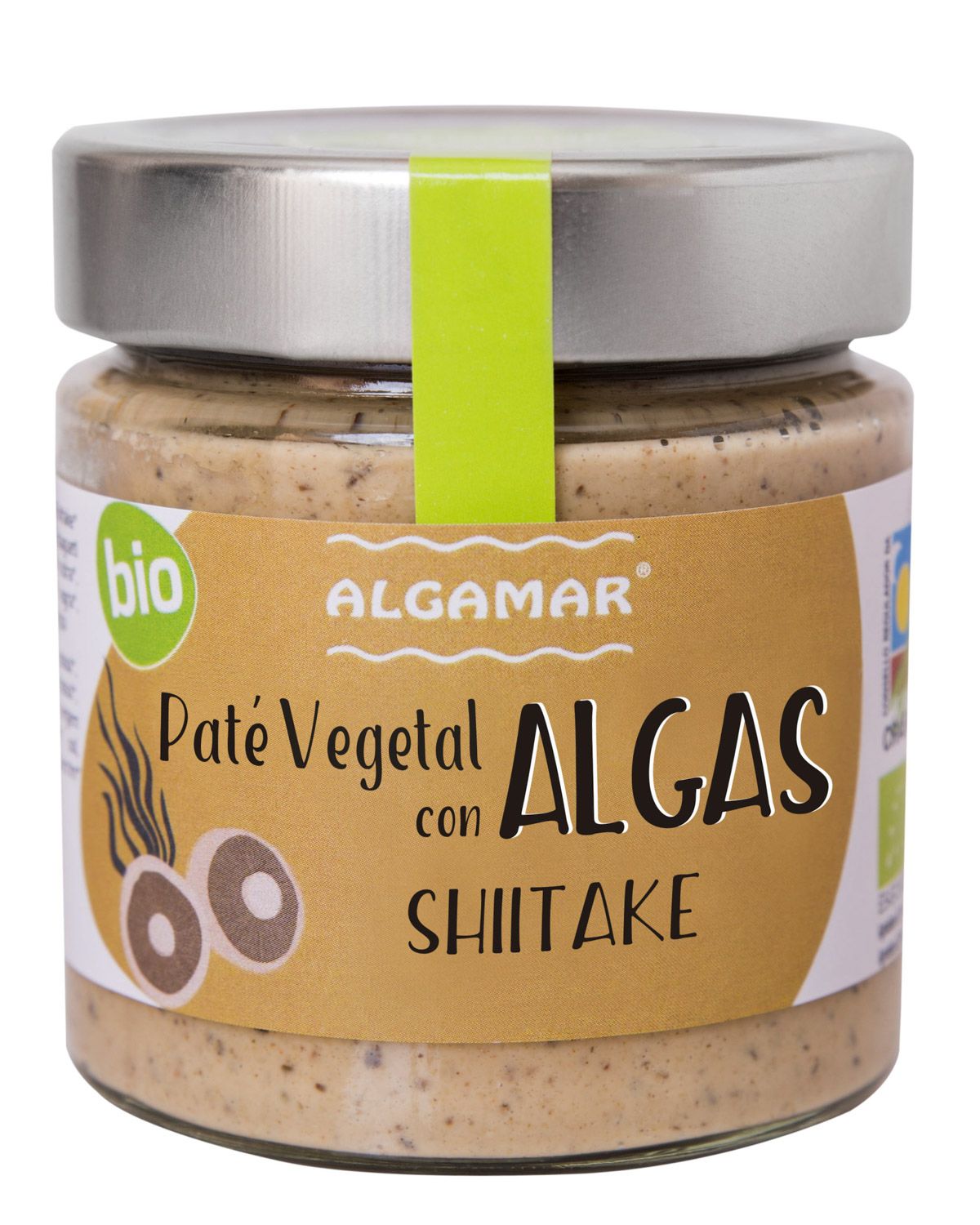 Paté Vegetal con Algas y Shiitake Bio · Algamar · 180 gramos