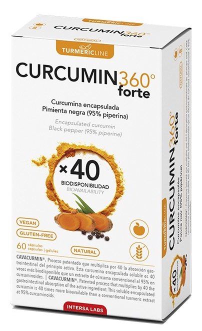 Curcumin360 Forte · Dieteticos Intersa · 60 cápsulas