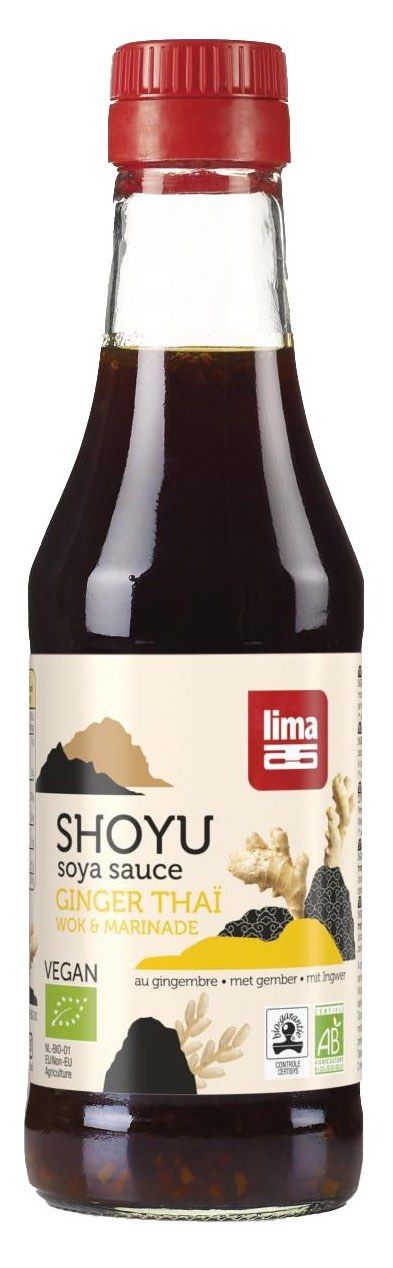 Shoyu Ginger Thaï: Salsa de Soja con Jengibre · Lima · 250 ml