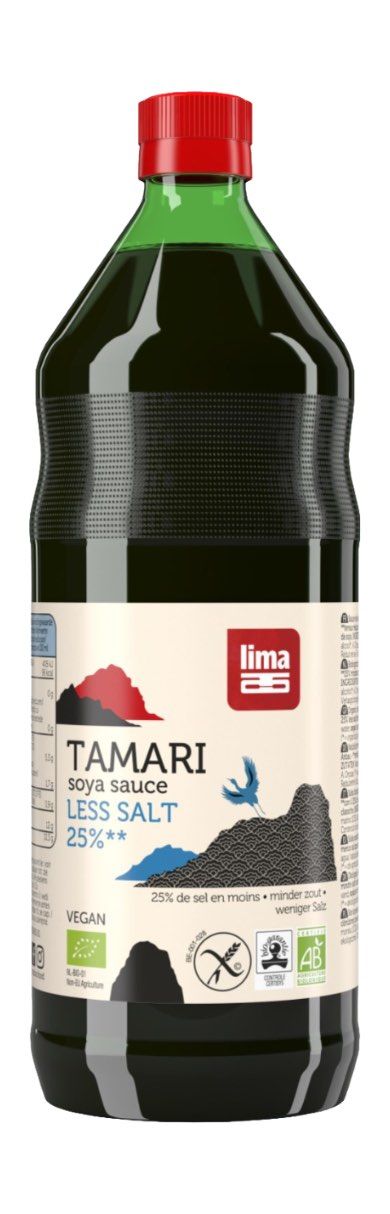 Tamari: Salsa de Soja 25% Menos de Sal · Lima · 250 ml