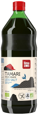 Tamari: Salsa de Soja 25% Menos de Sal · Lima · 1 litro