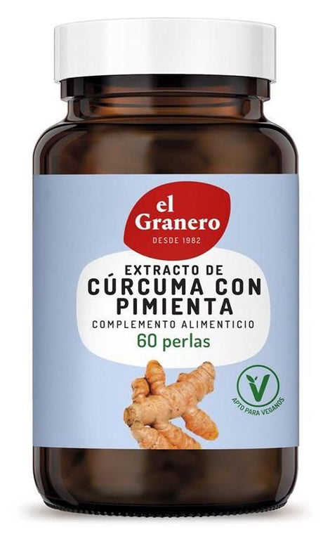 Extracto Cúrcuma con Pimienta · El Granero Integral · 60 perlas