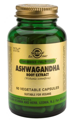 Ashwagandha · Solgar · 60 cápsulas