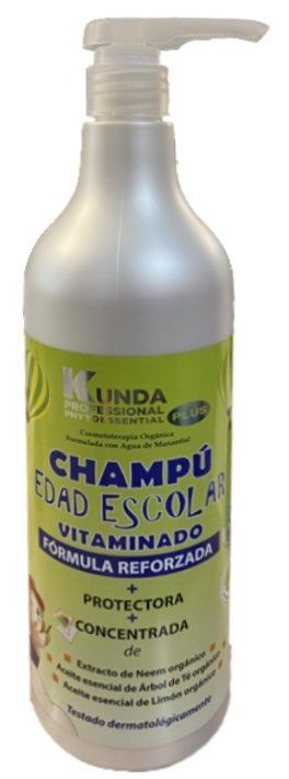 Champú Edad Escolar Vitaminado · Kunda · 1 litro