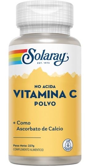 Vitamina C Polvo · Solaray · 227 gramos