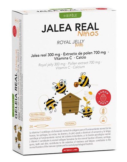 Bipole Jalea Real Niños · Dietéticos Intersa · 20 ampollas