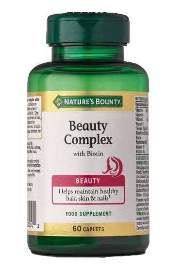 Beauty Complex con Biotina · Nature's Bounty · 60 comprimidos