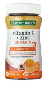 Vitamina C + Zinc · Nature's Bounty · 60 gummies