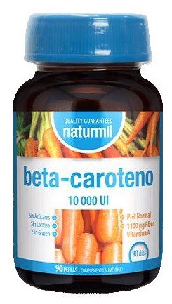 Betacaroteno 10.000 UI · Naturmil · 90 perlas