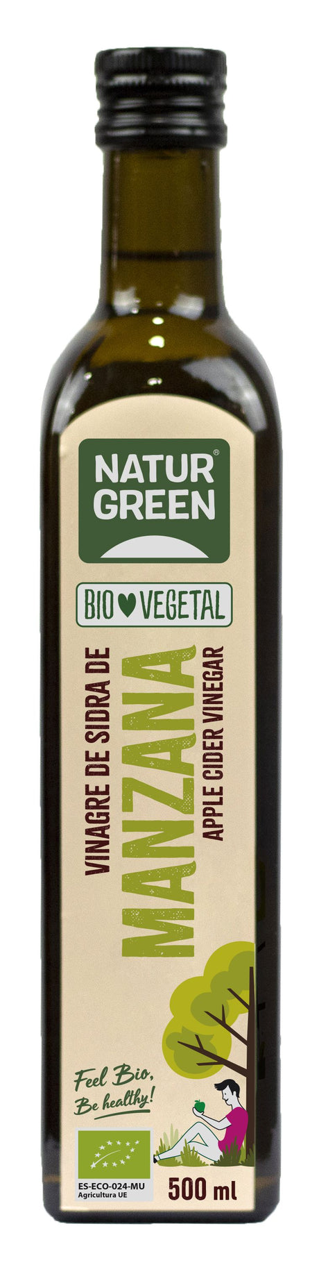 Vinagre de Sidra de Manzana Bio · Naturgreen · 500 ml