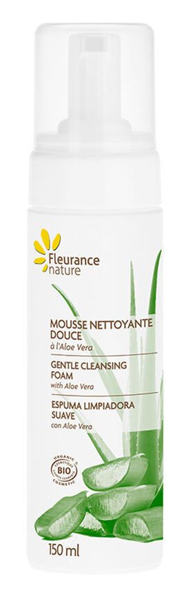 Espuma Limpiadora Suave con Aloe Vera Bio · Fleurance Nature · 150 ml