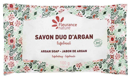 Jabón Exfoliante Regenerador Dúo con Argán Bio · Fleurance Nature · 100 gramos