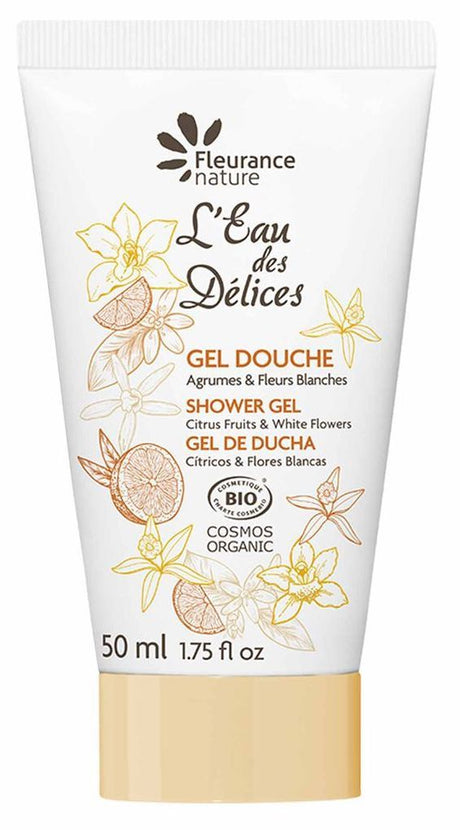 Gel de Ducha de Cítricos & Flores Blancas · Fleurance Nature · 50 ml