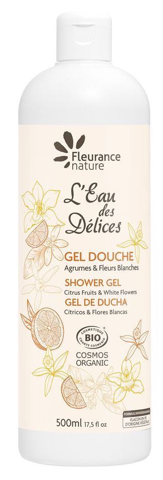 Gel de Ducha de Cítricos & Flores Blancas · Fleurance Nature · 500 ml