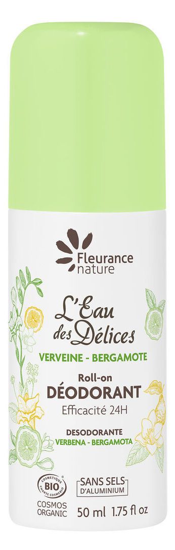 Desodorante Roll-On de Verbena y Bergamota · Fleurance Nature · 50 ml