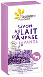 Jabón de Leche de Burra con Aceite Esencial de Lavanda  · Fleurance Nature · 100 gramos