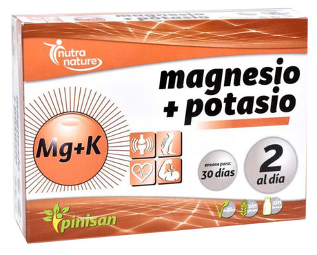 Magnesio + Potasio · Pinisan · 60 comprimidos