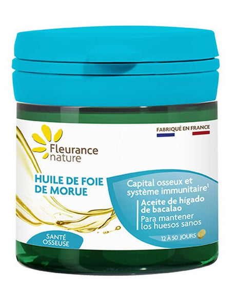 Aceite de Hígado de Bacalao · Fleurance Nature · 50 cápsulas