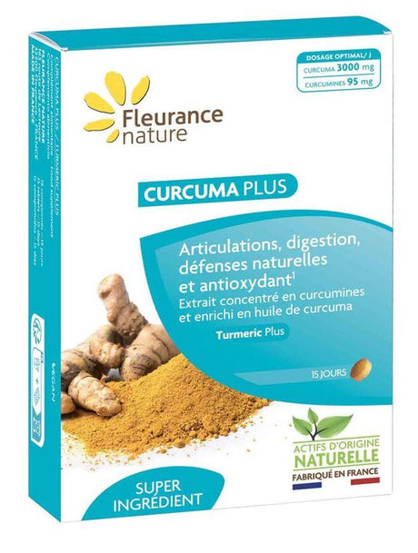 Cúrcuma Plus · Fleurance Nature · 15 comprimidos