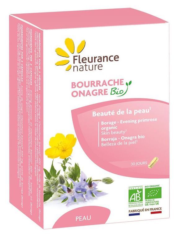 Borraja y Onagra Bio · Fleurance Nature · 60 cápsulas