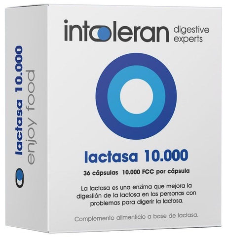 Lactasa 10.000 · Intoleran · 36 cápsulas